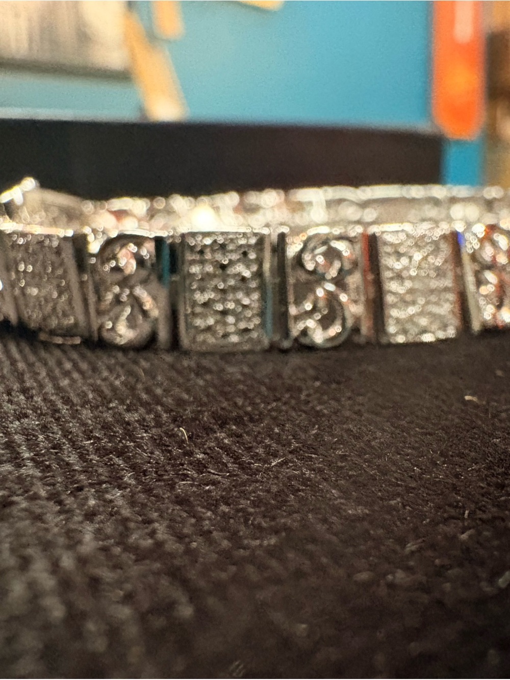 Technibond .925 Art Deco Bracelet Platinum Bonded
